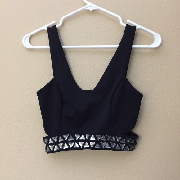 Jeweled Crop Top
