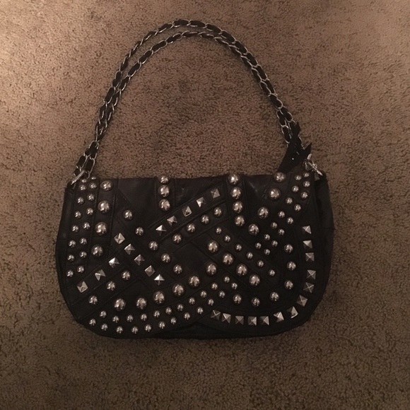 Cute little clutch with silver studs - Picture 1 of 4