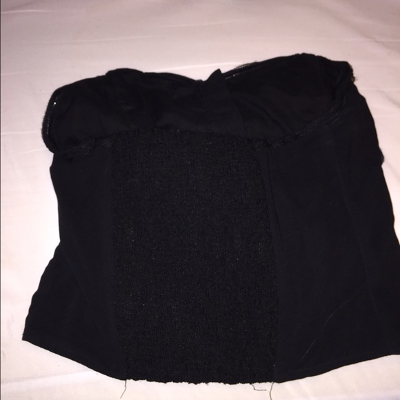 Black strapless top - Picture 2 of 2