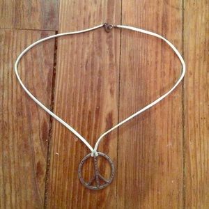 Cute peace sign necklace