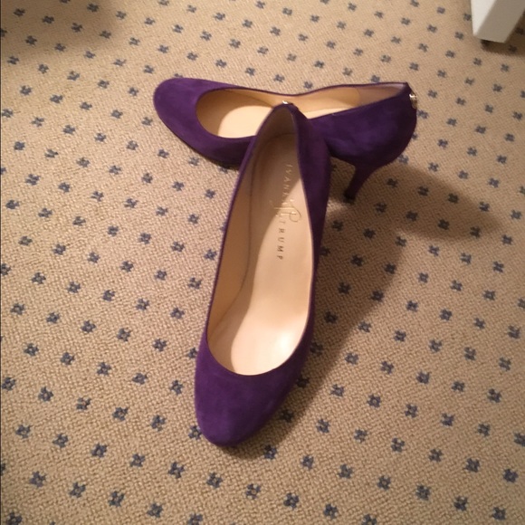 Ivanka Trump purple suede pumps- 8.5; worn once