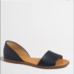 J Crew Factory - Peep Toe d'Orsay Flats