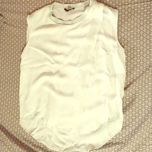 Theory silk blouse, pale green