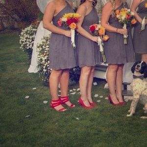 🌚🌚 J. Crew smoky grey chiffon dress