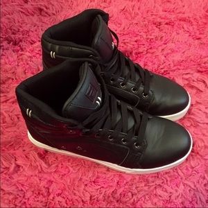 Black Fila sneakers
