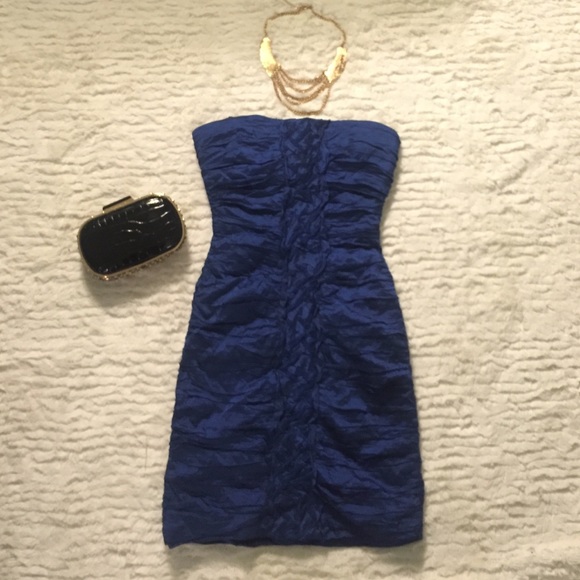 BCBG MAXAZRIA Blue Bodycon Dress NWOT