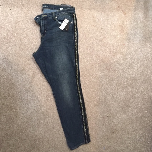 Women's GAP legging beaded side seam size 16/33R