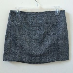Express Heather Gray Fitted Mini Skirt