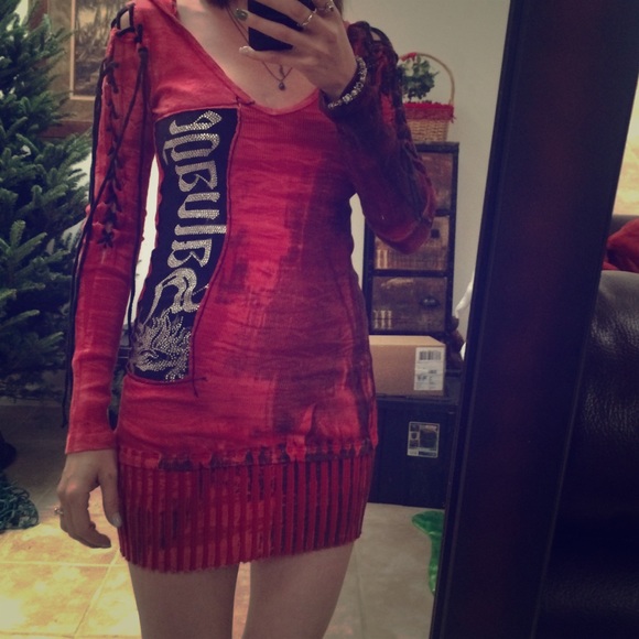 Salvage Dresses & Skirts - 💟Sale💟 Red hooded Salvage dress. Like new