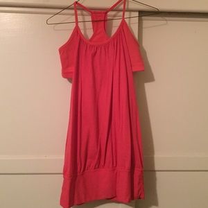 Pink Lululemon tank and bra duo size 8
