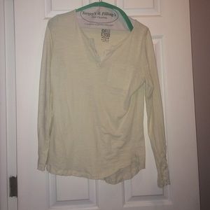Long sleeve cream top