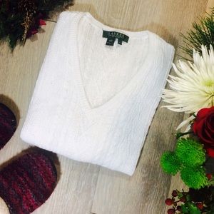 Ralph Lauren petite vneck sweater