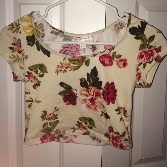 Floral cute crop top - Picture 1 of 2