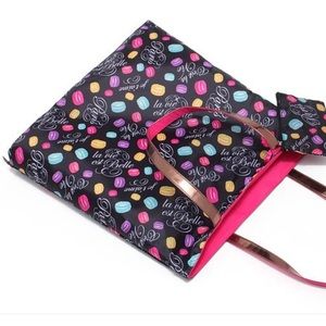 New Paris Lancôme pink reversible tote