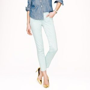 J. Crew Cropped Matchstick Jean Spearmint Mint 28