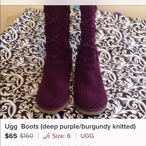 ‼️SOLD‼️Ugg knitted boots - Picture 4 of 4