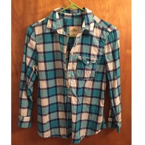 Hollister plaid shirt