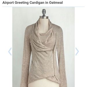 Modcloth airport greeting cardigan sweet rain