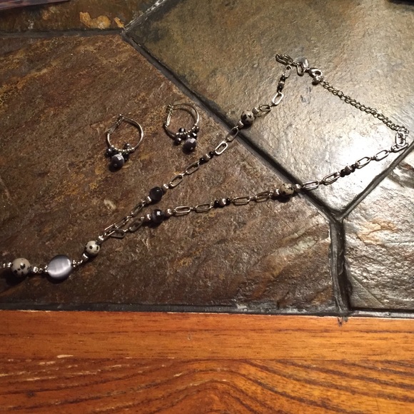 Lia Sophia earrings and necklace set