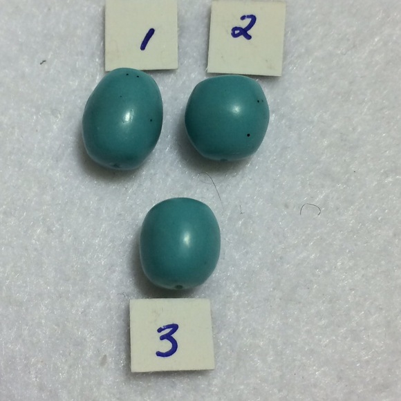 OOAK Handmade Ice Mint bead
