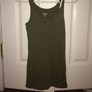 Green tank top that is see through and size small
