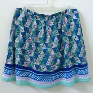 Ella Moss Flowy Pastel Print Skirt