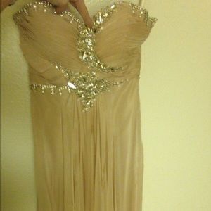 Pink chiffon dress