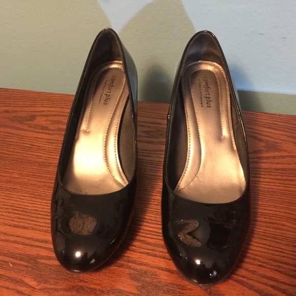 Shiny Black Heels