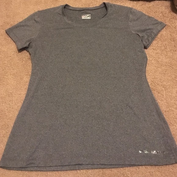 Charcoal gray Under Armour heat gear fitted shirt