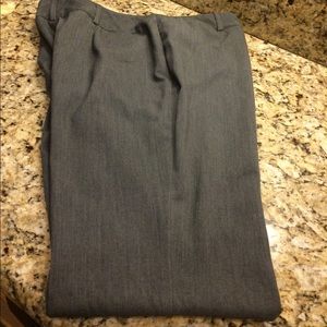 Gray stretch business slacks