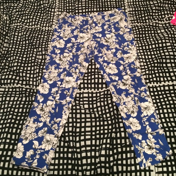 Floral work pants