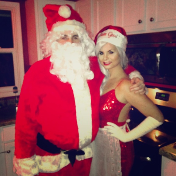 Sequin open back red dress