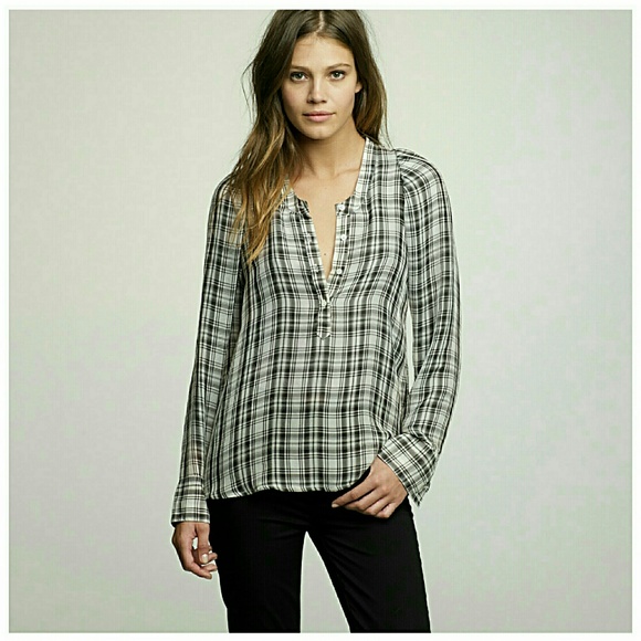 J. Crew Tops - J. Crew Silk Plaid Blousanna Tunic