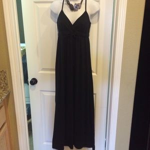 Black maxi dress