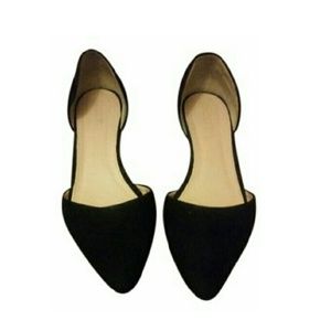 J. Crew Black D'orsay Loafer Flats
