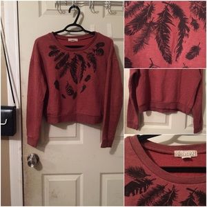 Cropped Feather Sweater