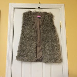 Faux fur vest