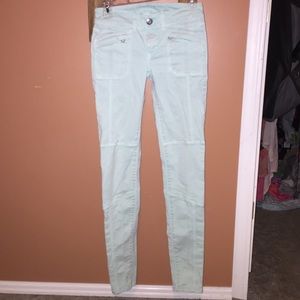 Mint American Eagle Skinny Jeans