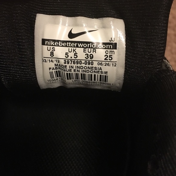 Black women's Nike AirMax size 8 - Picture 4 of 4