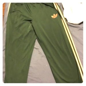 olive adidas pants