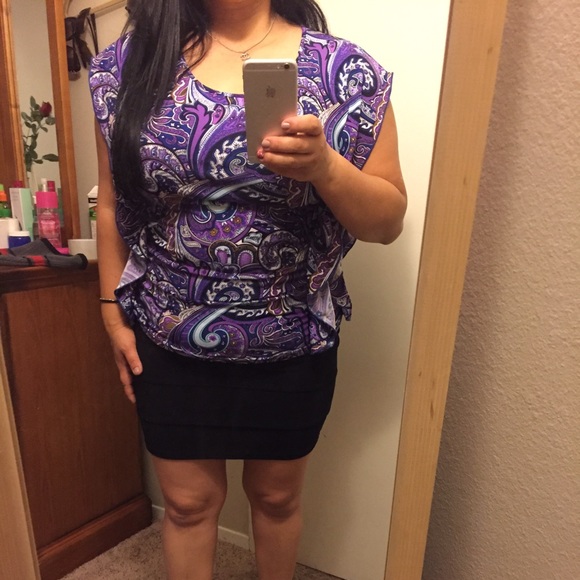 purple stretchy top