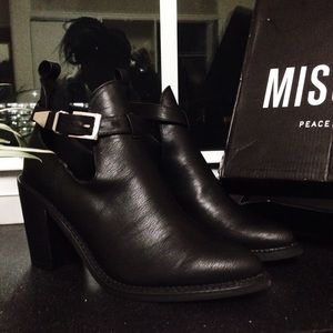 Missguided Buckle Ankle Boots