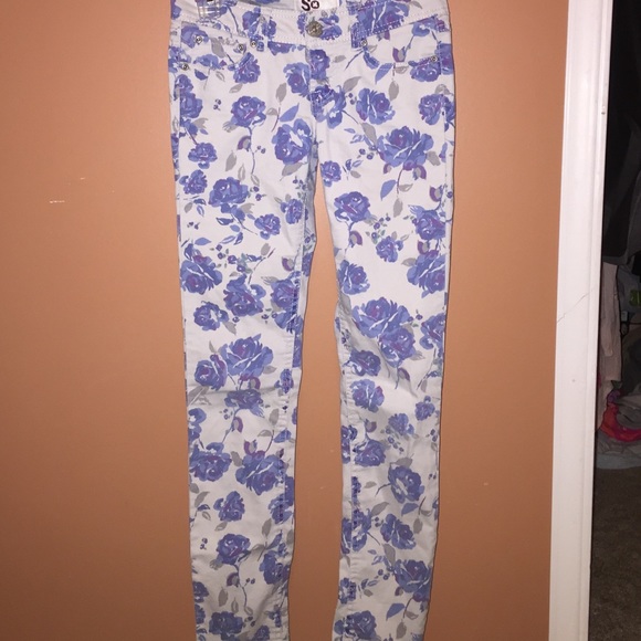 Flower Skinny Jeans