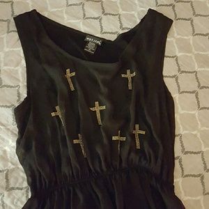 Black and gold dress