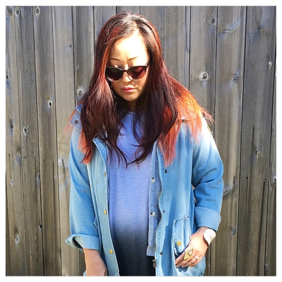 Denim & Flannel Hoodie Jacket - Picture 2 of 4