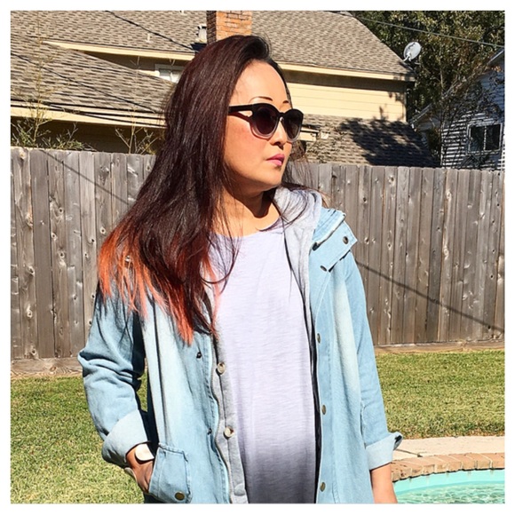 Denim & Flannel Hoodie Jacket - Picture 4 of 4