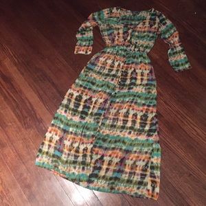 Sheer, colorful cardigan