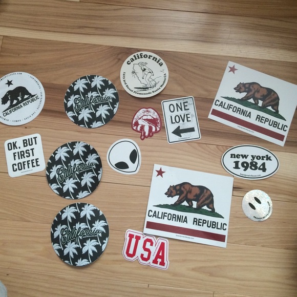 14 Brandy Melville stickers!!!