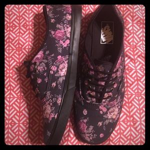 Vans Authentic Lo Pro Floral Shoes -Size 9.5