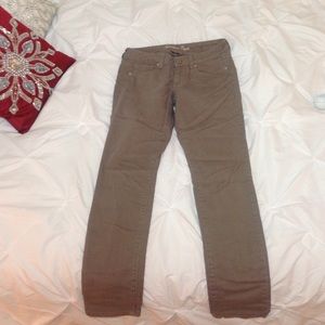 Taupe American Eagle Skinny Jeans